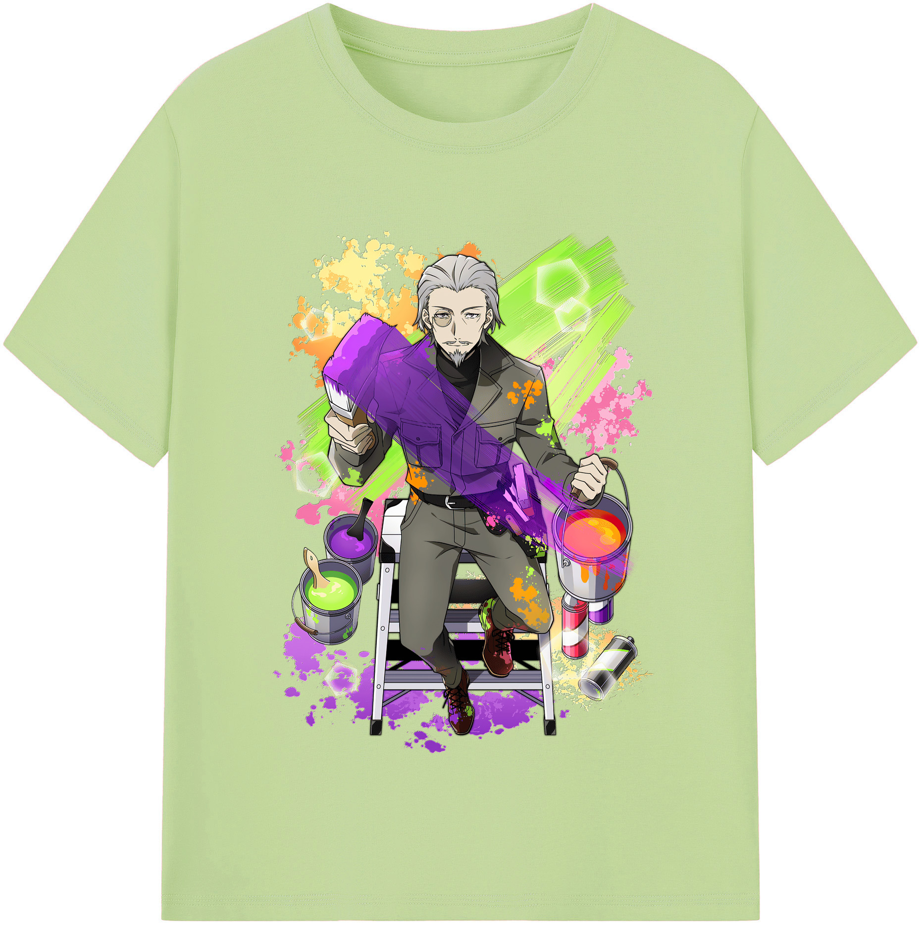 （画像用） 文豪ストレイドッグス Bungo Stray Dogs 綿100％半袖Tシャツ（フロントプリント）